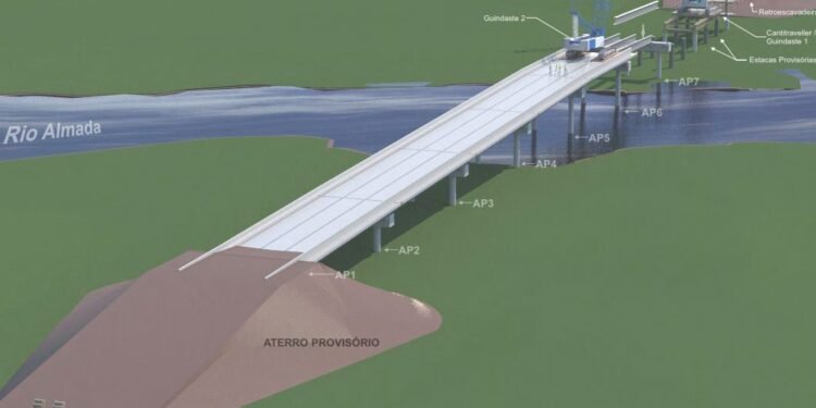 Governo do estado inaugura a ponte sobre o Rio Almada, importante obra para o Porto Sul