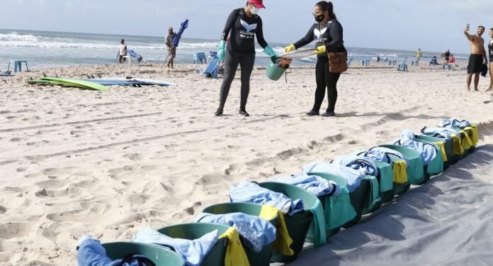 Sema realiza diagnóstico dos resíduos sólidos em praias de Salvador