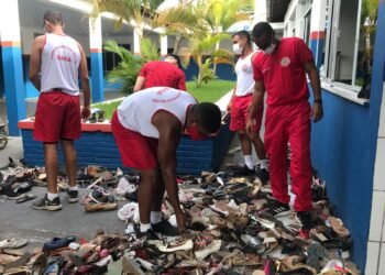 Alunos BM participam de mega operação logística para a entrega de donativos