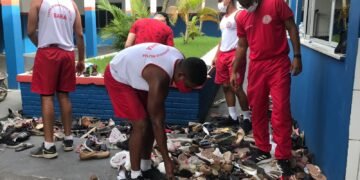 Alunos BM participam de mega operação logística para a entrega de donativos