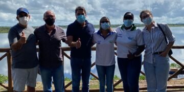 Equipes fazem vistoria final para realização de etapa do Campeonato Baiano de Canoagem no Lago Pedra do cavalo