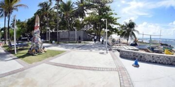 Reforma na região do Farol de Itapuã tem mais uma etapa concluída; veja como ficou