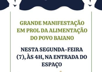 Trabalhadores e permissionários realizam protesto nesta segunda-feira (07)