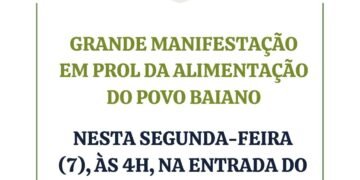 Trabalhadores e permissionários realizam protesto nesta segunda-feira (07)