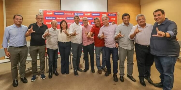 Jerônimo reúne deputados de oito partidos em base governista