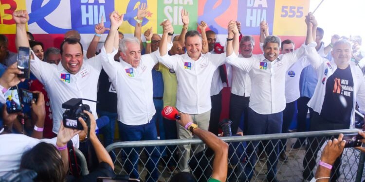 “Vai dar PT de novo”, diz Geraldo Júnior na convenção que oficializou a candidatura de Jerônimo Rodrigues