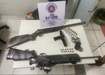 91ª CIPM prende atirador esportivo que agrediu mulher em Capim Grosso