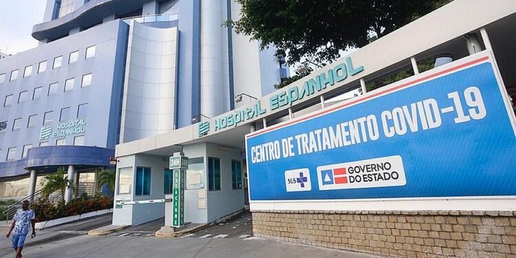 Covid: taxa de ocupação de leitos de UTI do Hospital Espanhol tem alta e chega a 75%
