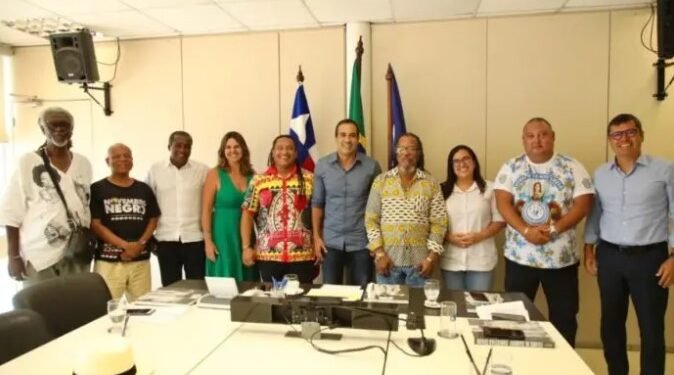 Bruno Reis se reúne com blocos afros e afoxés e garante remissão de dívidas das entidades