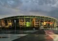 Arena Fonte Nova é iluminada em homenagem a Pelé