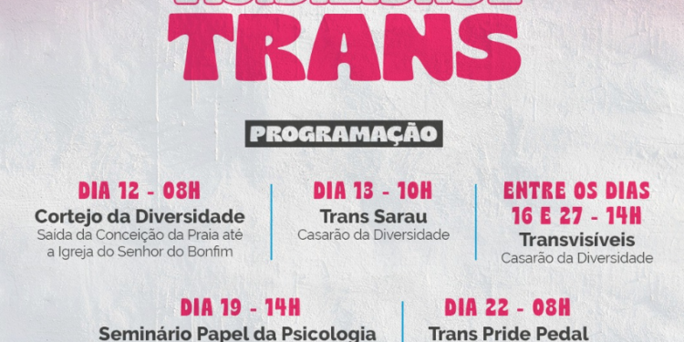 Secretaria de Justiça e Direitos Humanos promove o Mês da Visibilidade Trans