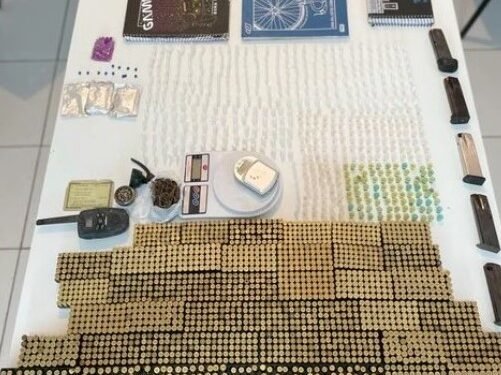 Mais de 2,3 mil munições e 625 porções de drogas prontas para vendas apreendidas em ação policial