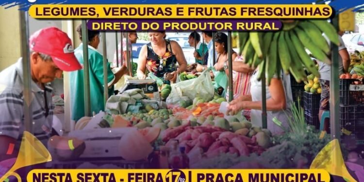 Feira de agricultura familiar será realizada na Praça 30 de Julho, em Muniz Ferreira.