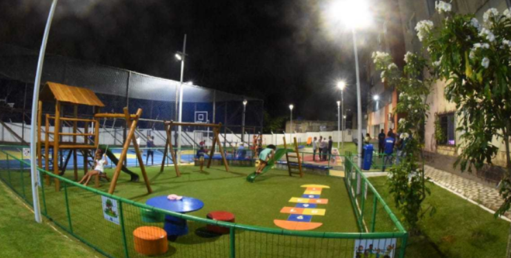 Jardim Nova Esperança ganha nova praça e quadra poliesportiva