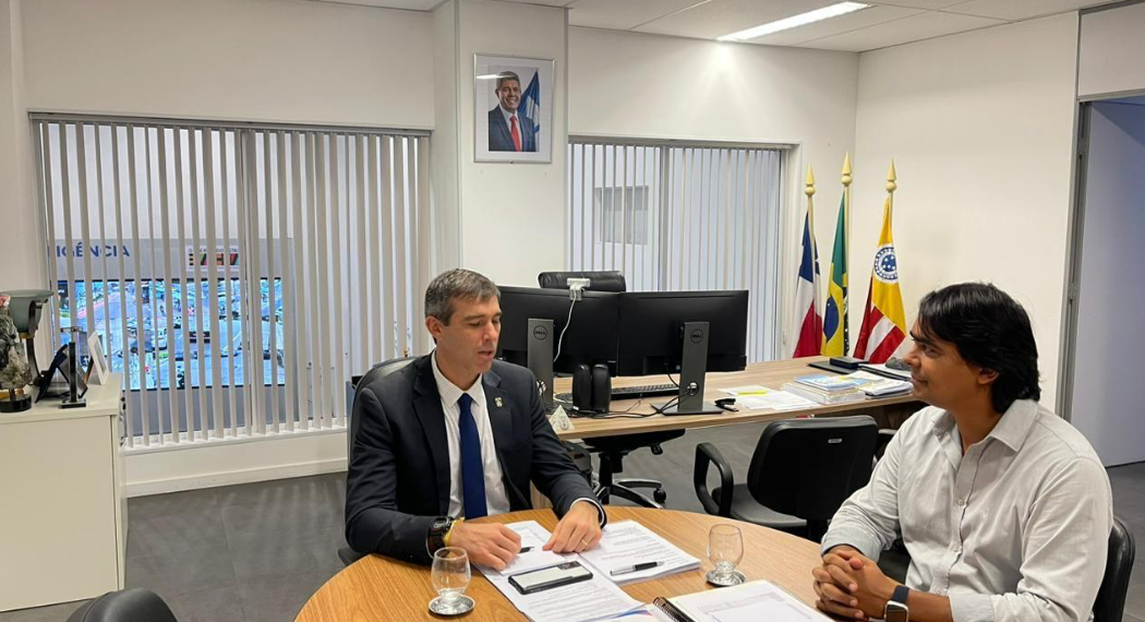 Prefeito de Candeias se reúne com secretário da Segurança Pública e defende união de forças