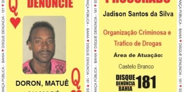 Líder de organização criminosa em Castelo Branco é inserido no Baralho do Crime