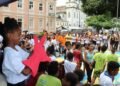 Crianças e adolescentes do Projeto Axé mobilizam população do Pelourinho para o combate ao Abuso e Exploração Sexual