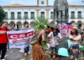 Indígenas protestam contra o Marco Temporal em Salvador