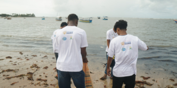 Voluntários retiram mais de 600kg de lixo da praia em Aratuba