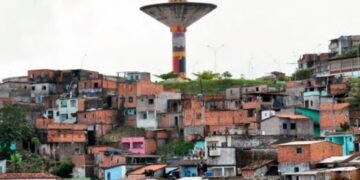 Vista do reservatório de água da Goméia de São Caetano. Crédito: Foto: Embasa/Divulgação