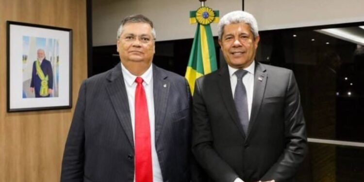 Flávio Dino e Jerônimo. Crédito: Eduardo Aiache/ GOVBA