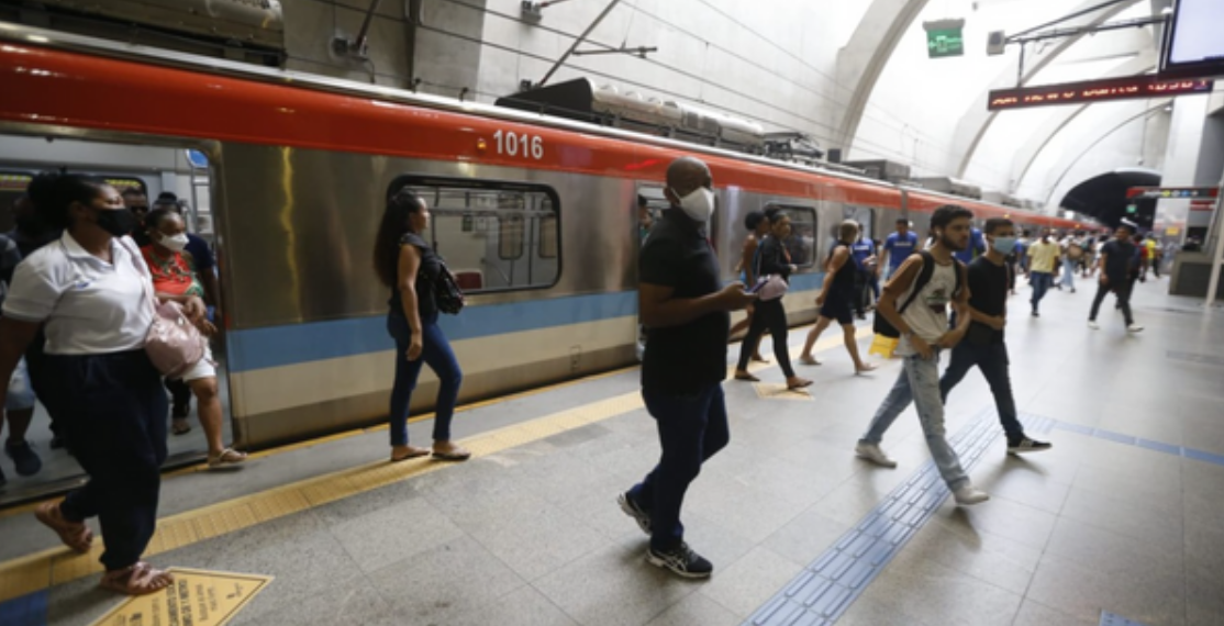 Assalto no metrô de Salvador. Crédito: Arisson Marinho / Arquivo CORREIO