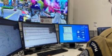 Tecnologia de Reconhecimento Facial já identificou procurados pelos crimes de homicídio, roubo e estupro nas últimas 72 horas. Crédito: Poliana Lima/ Ascom SSP