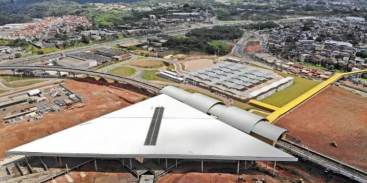 Fiscalizações definem reta final da nova estação Águas Claras do Metrô. Crédito: Divulgação/GOVBA