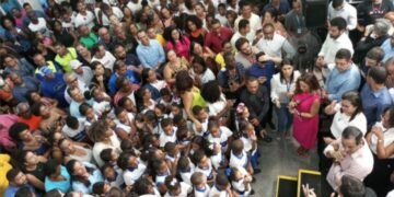 Nova escola municipal foi entregue em Periperi. Crédito: Gil Santos/CORREIO