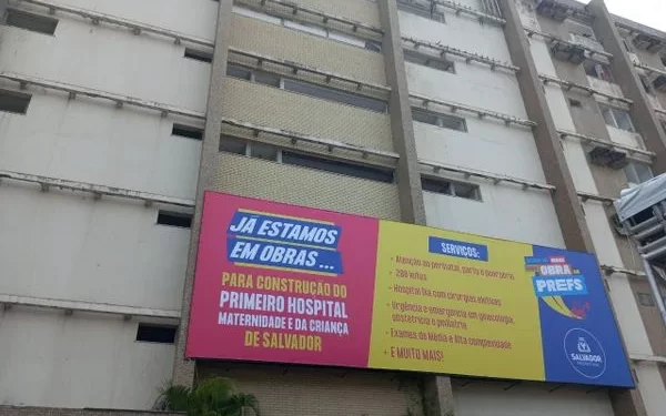 Hospital Maternidade e da Criança, na Federação. Crédito: Gil Santos/CORREIO