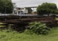 Local onde funcionava os trens do Subúrbio. Crédito: Arisson Marinho/CORREIO