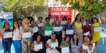Alunos dos cursos de Hospitalidade, Camareira e Recepcionista realizado pelo Capacita Salvador no Candeal. Crédito: Ascom/Secult