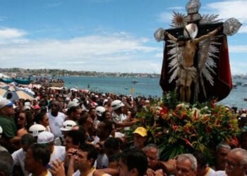 Procissão do Bom Jesus dos Navegantes. Crédito: Foto: Evandro Veiga/CORREIO