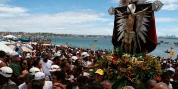 Procissão do Bom Jesus dos Navegantes. Crédito: Foto: Evandro Veiga/CORREIO