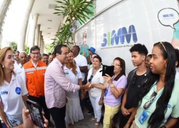 Situada na Rua Miguel Calmon, no bairro do Comércio, a estrutura foi reinaugurada pelo prefeito Bruno e Reis - Foto: Valter Pontes/ Secom PMS