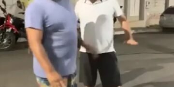 Momento da discussão envolvendo o prefeito de Itarantim, Fábio Gusmão (PSD) - Foto: Reprodução | Vídeo