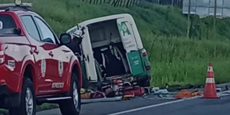 Cinco vítimas foram socorridas no local e foram encaminhadas para o Hospital Regional de SAJ - Foto: Reprodução