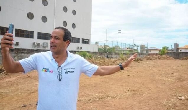 Bruno Reis anuncia nova escola no Bairro da Paz Crédito: Betto Jr. / Secom PMS