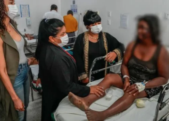 Imagens da comitiva ministerial na Bahia, onde uma indígena do povo Pataxó Hã Hã Hãi foi assassinada Crédito: Leo Otero/ MPI