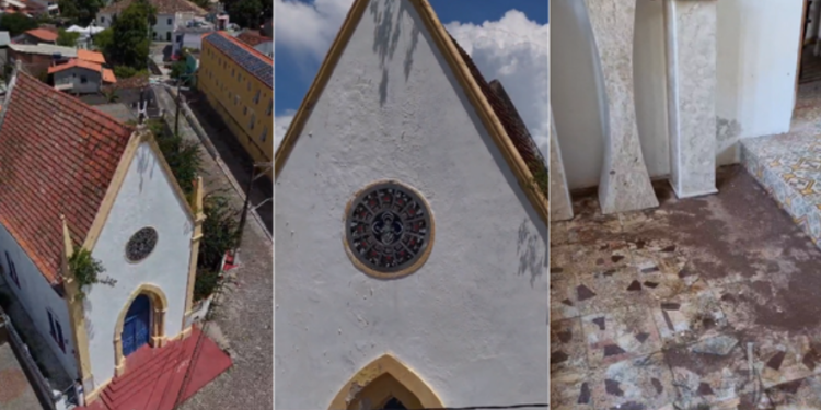 Capela de Nossa Senhora da Piedade na Ilha de Itaparica está fechada por motivos de segurança Crédito: Reprodução/Redes Sociais