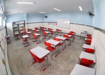 Escola Municipal Abrigo Filhos do Povo foi reformada Crédito: Valter Pontes / Secom PMS