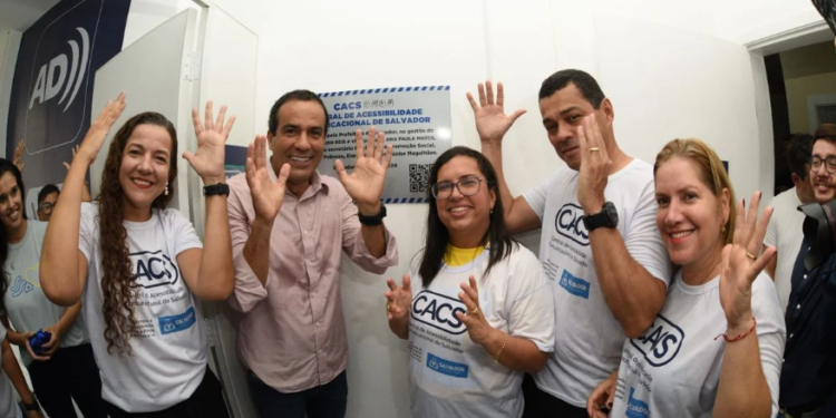 Central de acessibilidade da Prefeitura vai promover mais inclusão de pessoas com deficiência auditiva e visual em Salvador Crédito: Betto Jr./ Secom PMS