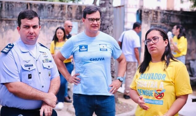 Prefeitura e Aeronáutica realizam mobilização de prevenção à dengue em Salvador Crédito: Lucas Moura/ Secom PMS
