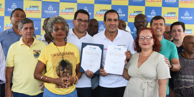 Ordem de serviço foi assinada pelo prefeito Bruno Reis - Foto: Divulgação