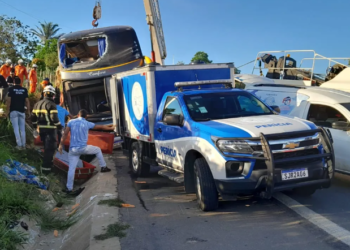 O acidente aconteceu no km 885, por volta das 4h30 - Foto: Liberdade News