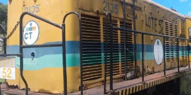 Locomotiva do trem do Subúrbio será leiloada Crédito: Divulgação