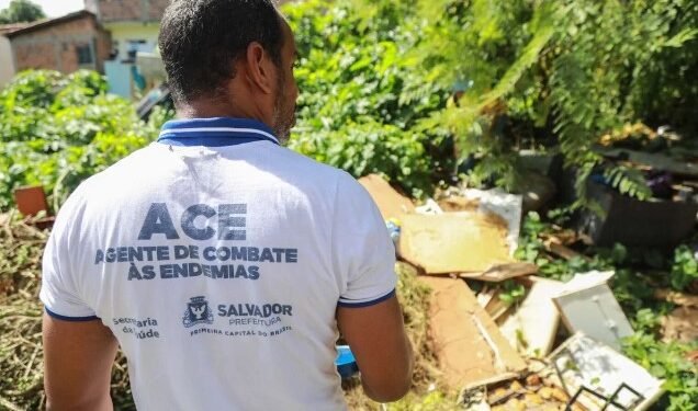 Prefeitura realiza ação de combate à dengue em áreas com casos notificados da doença Crédito: Bruno Concha / Secom PMS