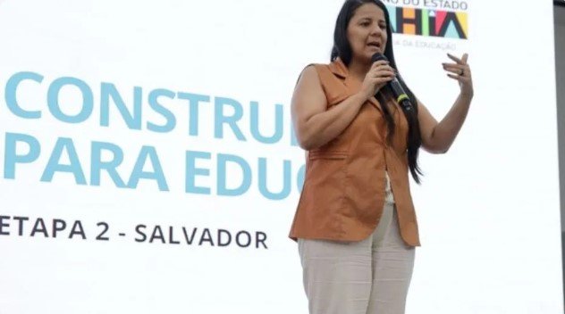 Secretária da educação do estado, Rowenna Brito, falou sobre o projeto - Foto: Joá Souza/GOVBA