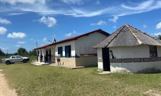 Atual sede da escola indígena do município de Prado, no sul da Bahia - Foto: Divulgação