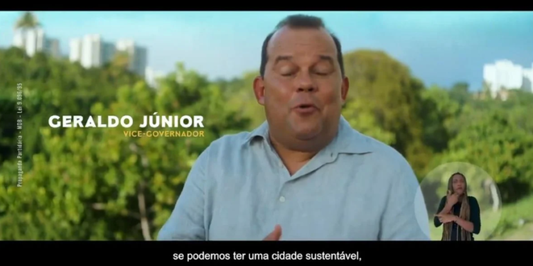 Propaganda de Geraldo Júnior Crédito: Reprodução